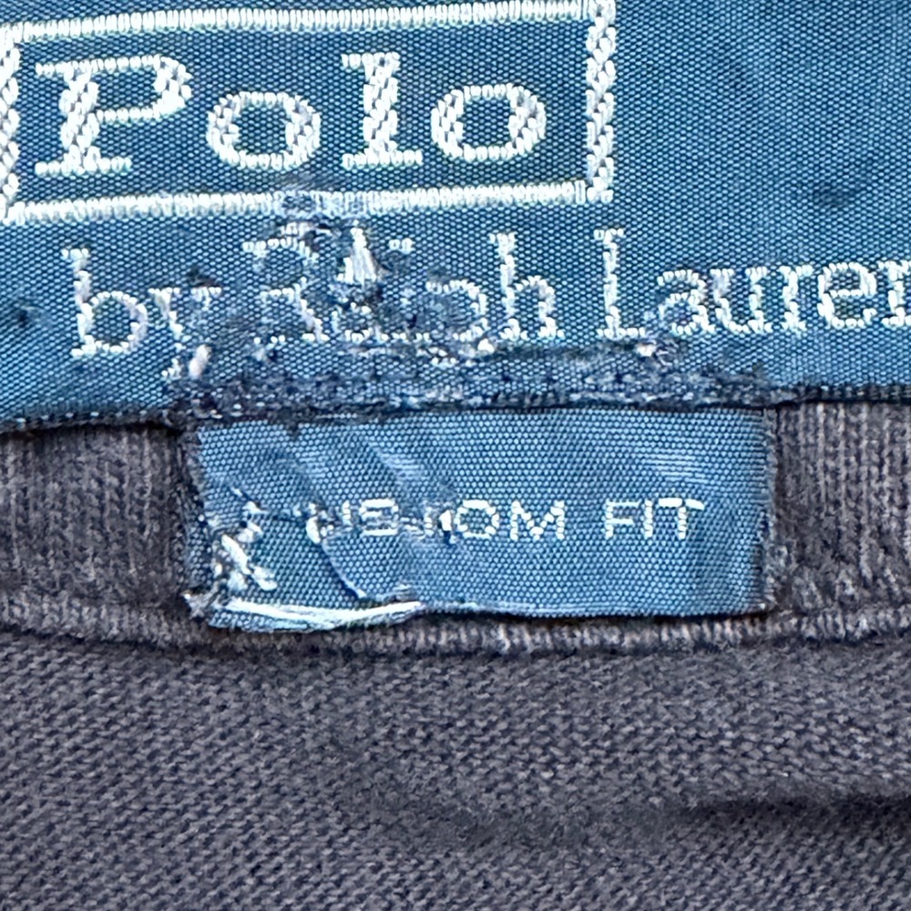 Polo Ralph Lauren 2nd Regt Crest Polo Shirt Mens Size L Navy Red Y2K Military - Picture 4 of 11